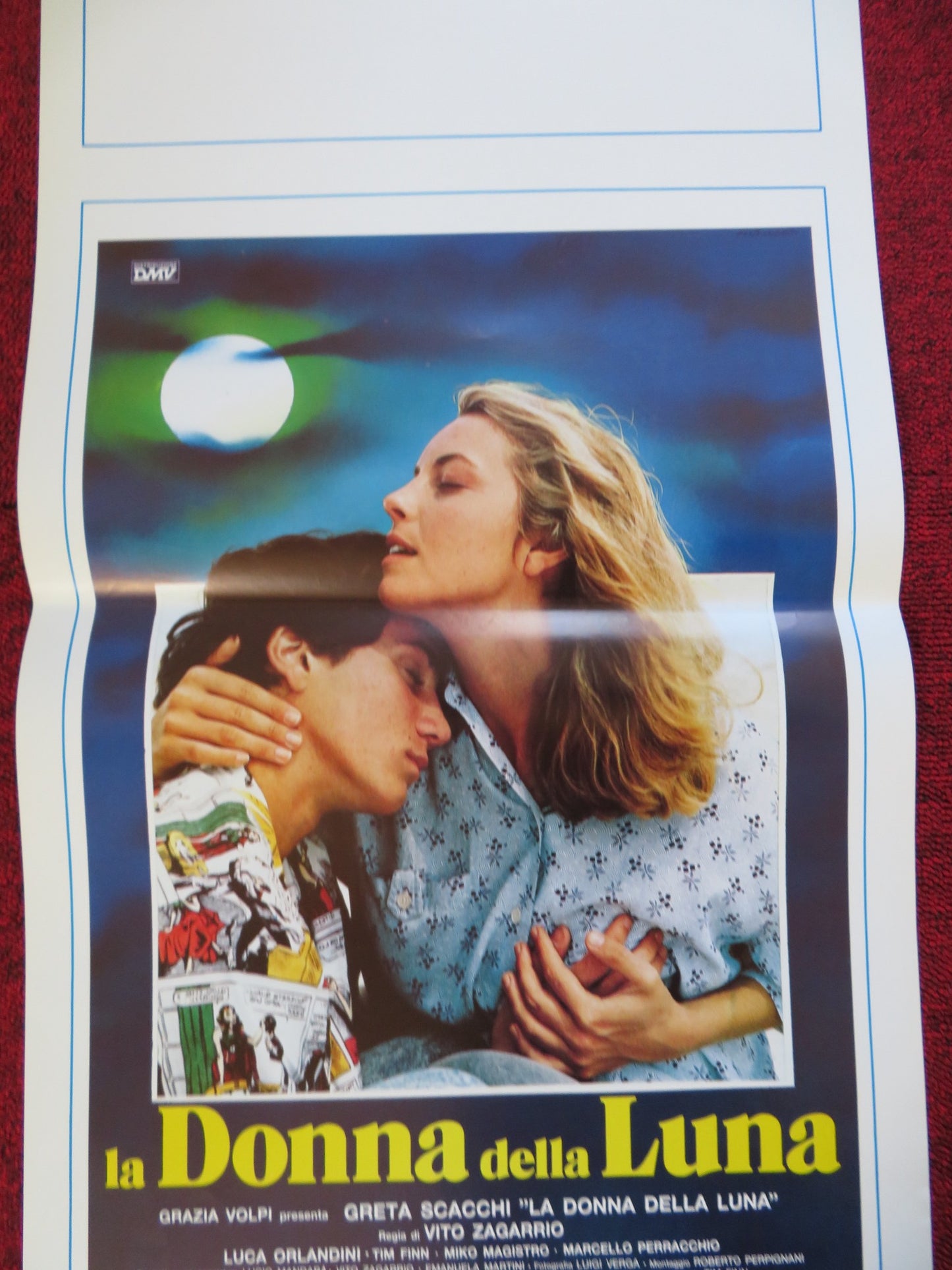 LA DONNA DELLA LUNA ITALIAN LOCANDINA (27.5"x13") POSTER GRETA SCACCHI 1988