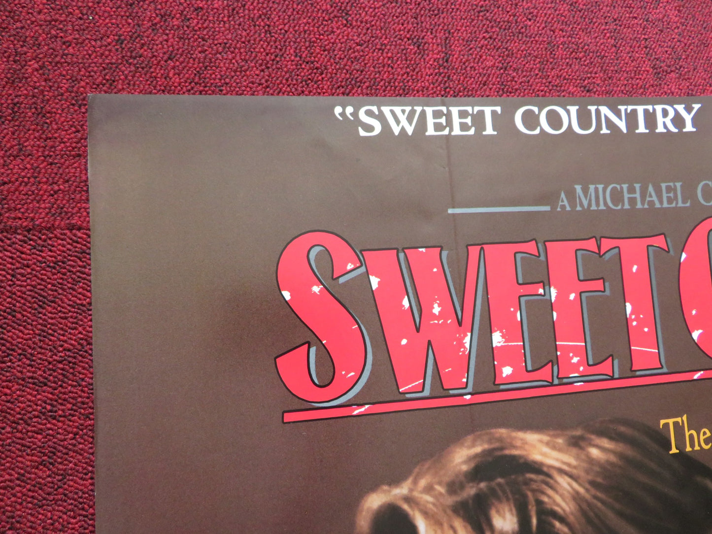 SWEET COUNTRY VHS FOLDED US ONE SHEET POSTER JANE ALEXANDER 1986