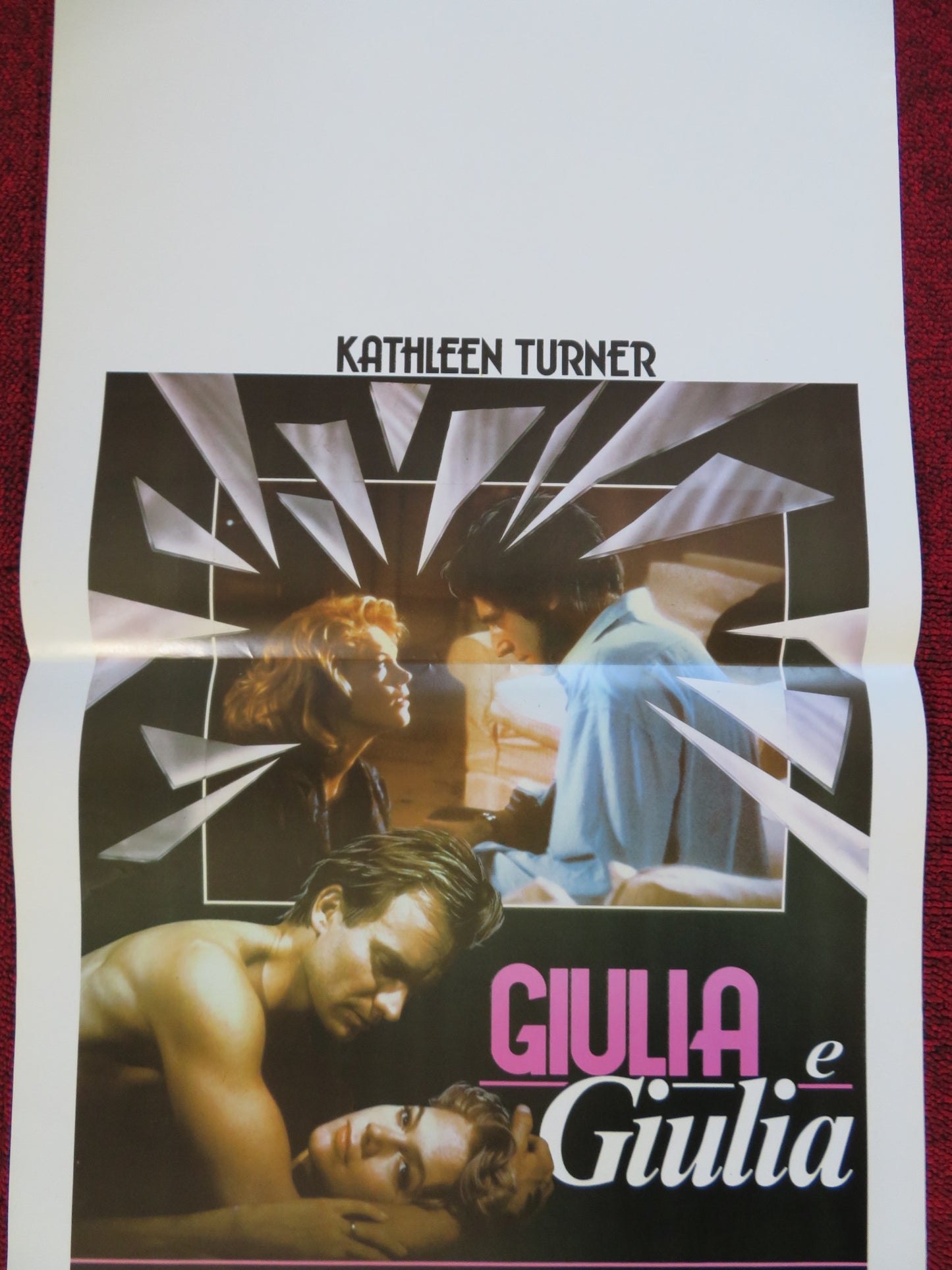 GIULIA E GIULIA ITALIAN LOCANDINA (27.5"x13") POSTER KATHLEEN TURNER STING 1987