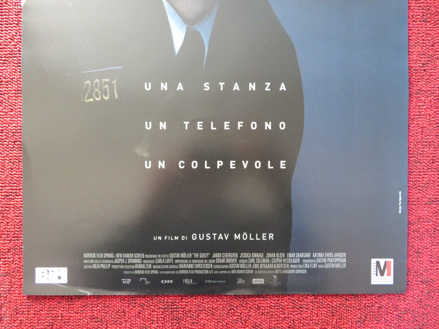 THE GUILTY ITALIAN LOCANDINA POSTER JAKOB CEDERGREN JESSICA DINNAGE 2018