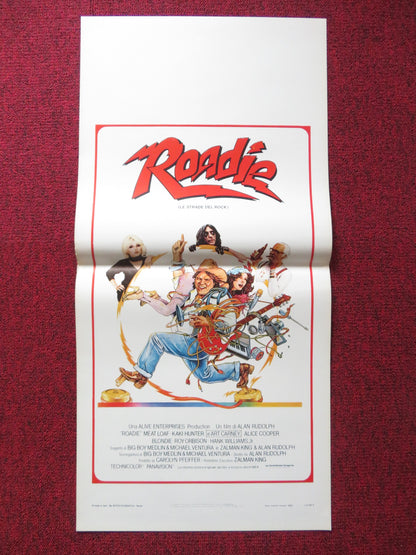 ROADIE ITALIAN LOCANDINA POSTER MEAT LOAF KAKI HUNTER 1980