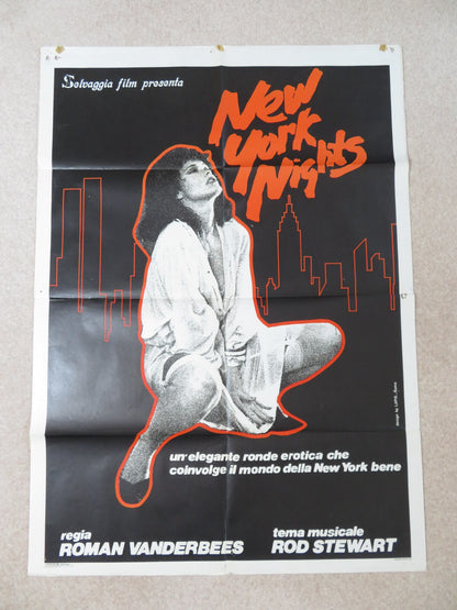 NEW YORK NIGHTS ITALIAN 2 FOGLIO POSTER CORRINE WAHL WILLEM DAFOE 1984