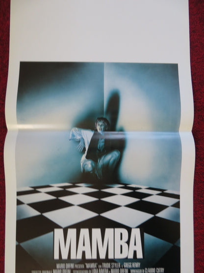 MAMBA ITALIAN LOCANDINA (27.5"x13") POSTER TRUDIE STYLER GREGG HENRY 1988