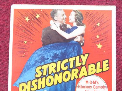 STRICTLY DISHONORABLE US INSERT (14"x 36") POSTER EZIO PINZA JANET LEIGH 1951