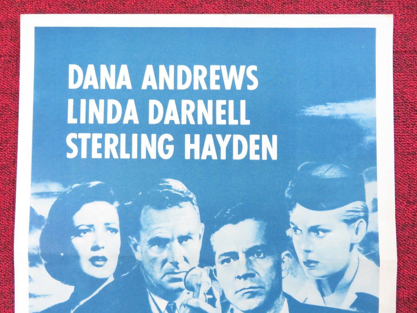 ZERO HOUR! US INSERT (14"x 36") POSTER DANA ANDREWS LINDA DARNELL 1957