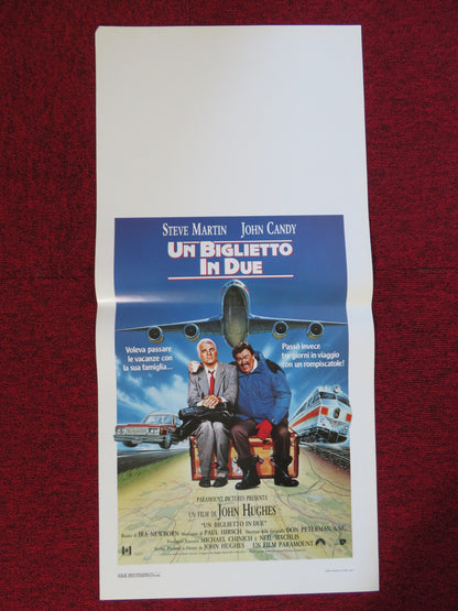 PLANES, TRAINS & AUTOMOBILES ITALIAN LOCANDINA (27.5"x13") POSTER 1987