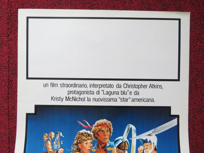 THE PIRATE MOVIE ITALIAN LOCANDINA POSTER KRISTY MCNICHOL C. ATKINS 1982