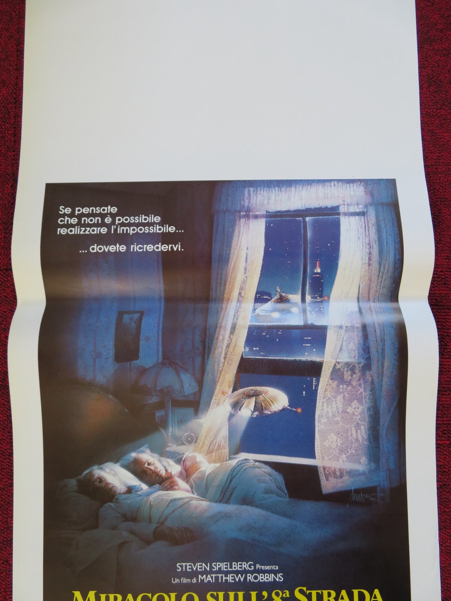 BATTERIES NOT INCLUDED ITALIAN LOCANDINA (27.5"x13") POSTER SPIELBERG 1987