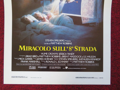 BATTERIES NOT INCLUDED ITALIAN LOCANDINA (27.5"x13") POSTER SPIELBERG 1987