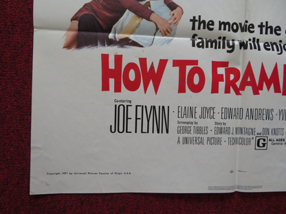 HOW TO FRAME A FIGG FOLDED US ONE SHEET POSTER DON KNOTTS JOE FLYNN 1971