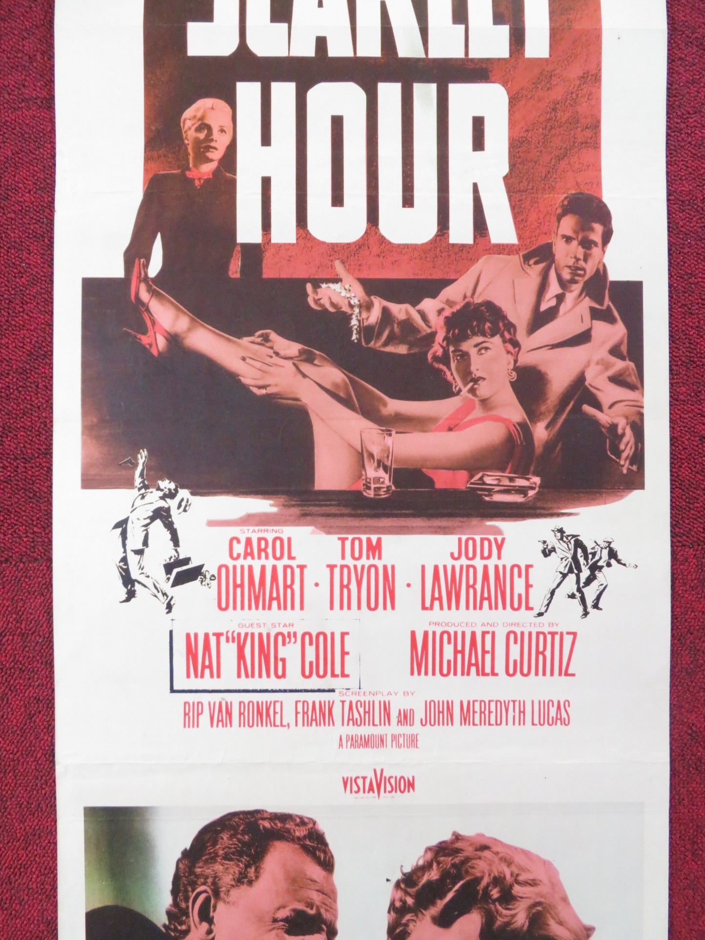 THE SCARLET HOUR US INSERT (14"x 36") POSTER CAROL OHMART TOM TRYON 1956