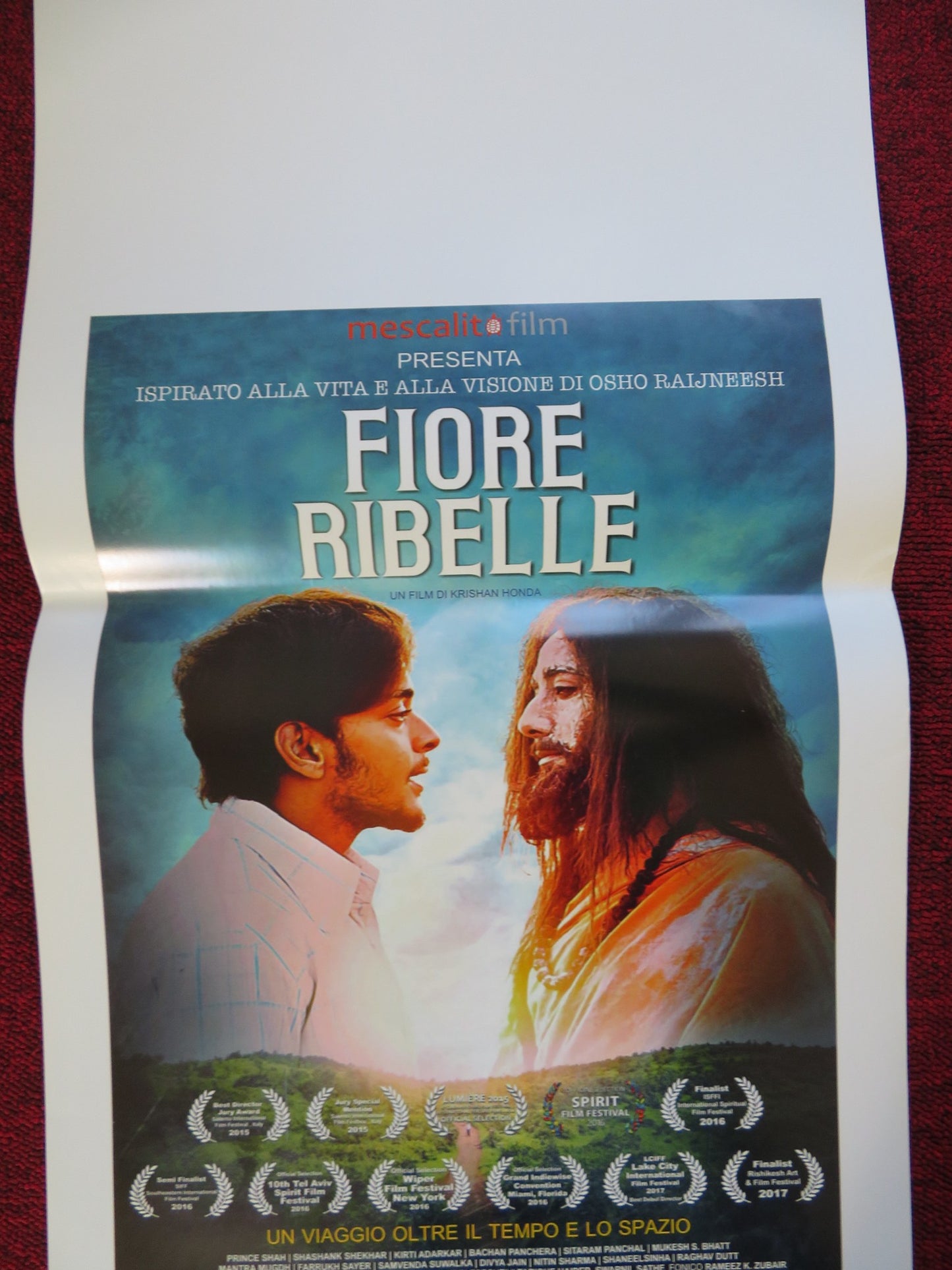 FIORE RIBELLE ITALIAN LOCANDINA (27.5"x13") POSTER PRINCE SHAH S. SHEKHAR 2016