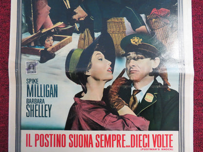 POSTMAN'S KNOCK ITALIAN LOCANDINA POSTER SPIKE MILLIGAN BARBARA SHELLEY 1962