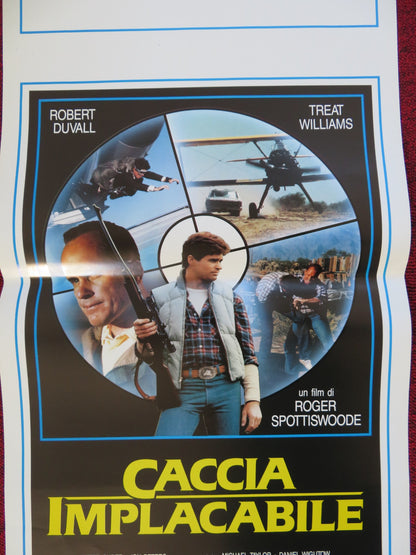 THE PURSUIT OF D.B. COOPER ITALIAN LOCANDINA (27.5"x13") POSTER R. DUVALL 1989