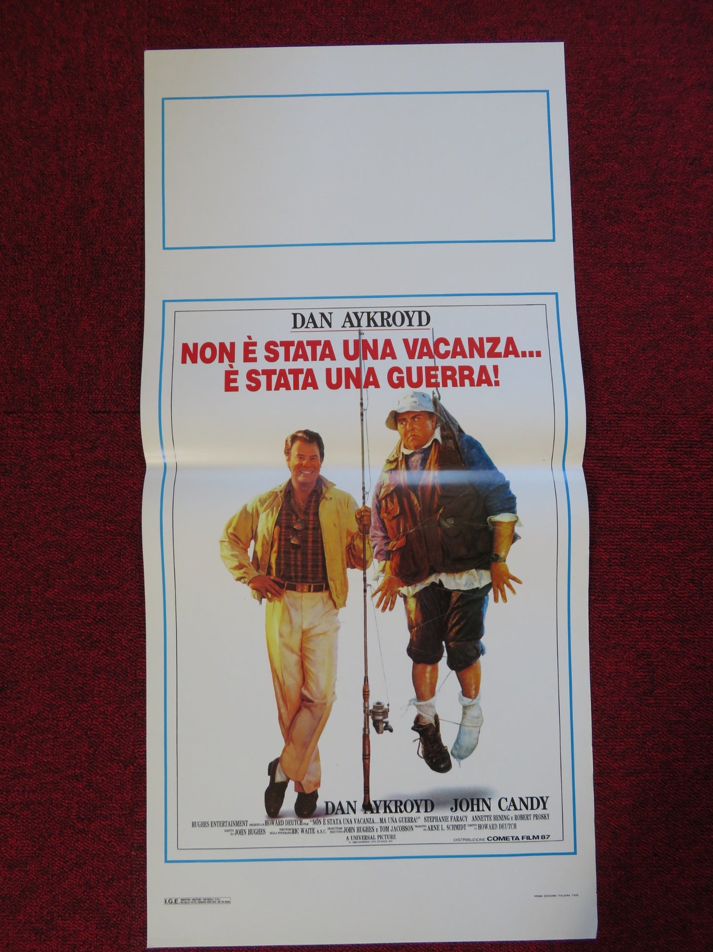 THE GREAT OUTDOORS ITALIAN LOCANDINA (27.5"x13") POSTER DAN AYKROYD CANDY 1989