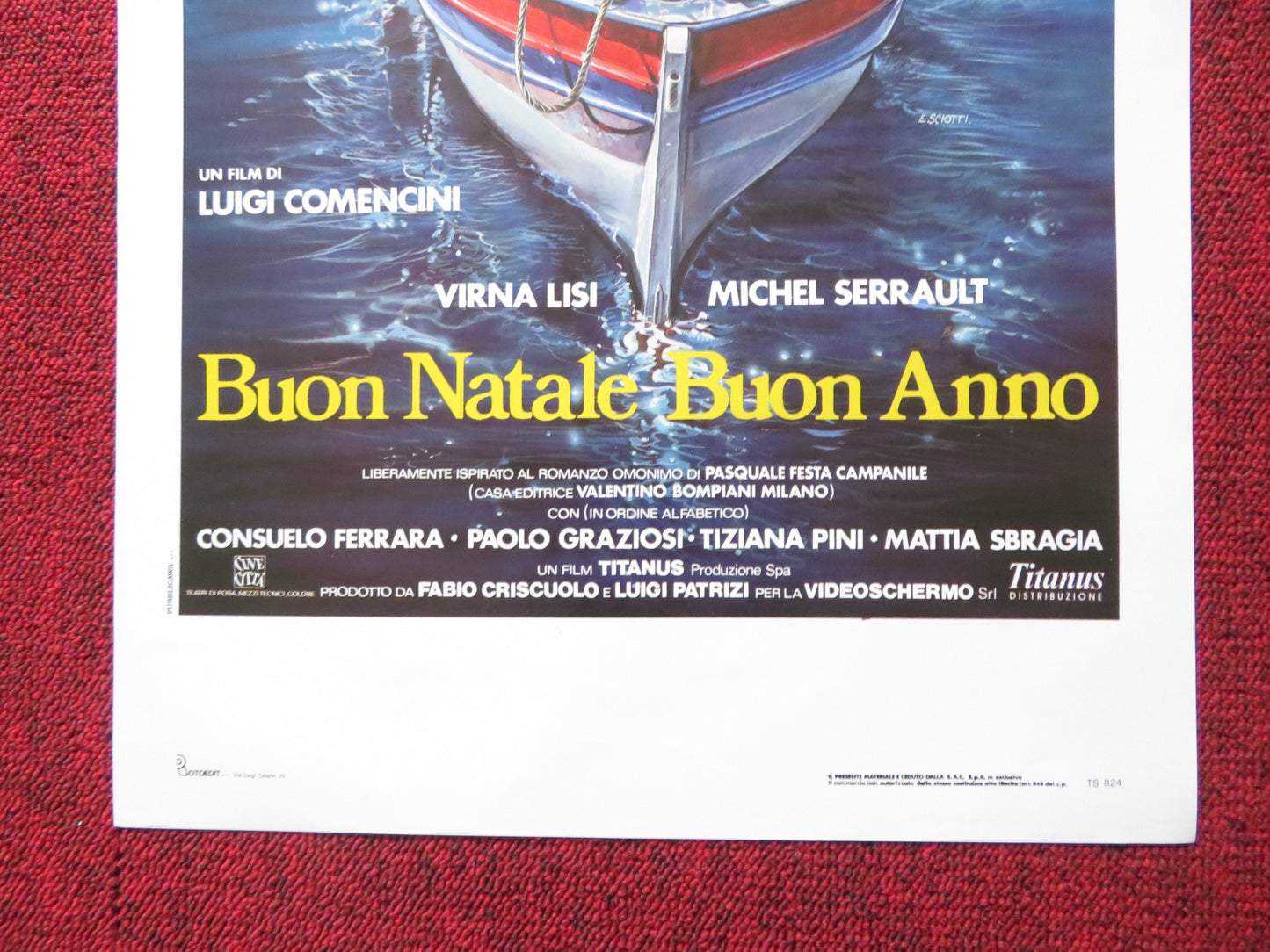 BUON NATALE BUON ANNO ITALIAN LOCANDINA POSTER VIRNA LISI MICHEL SERRAULT 1989