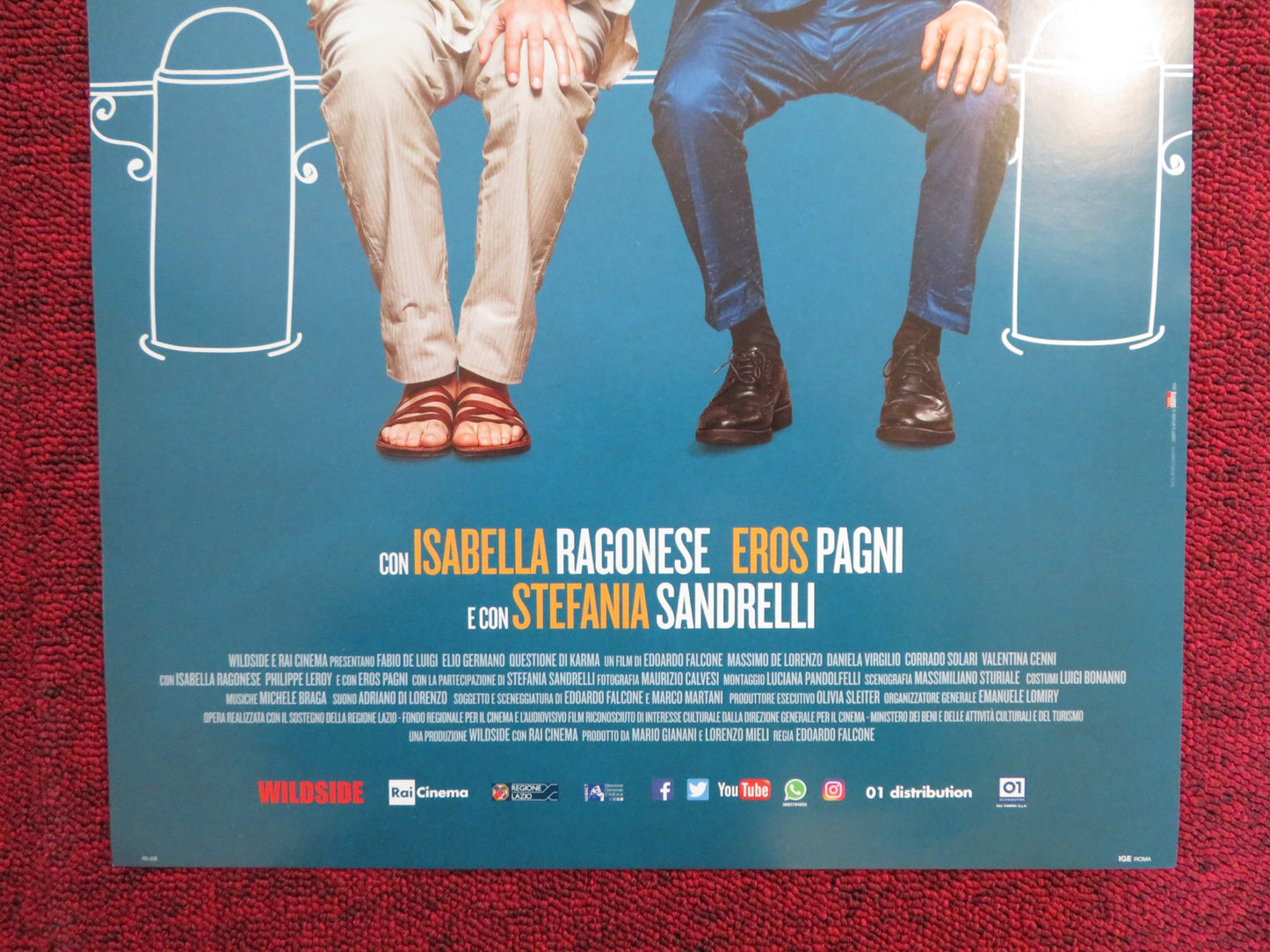 QUESTIONE DI KARMA ITALIAN LOCANDINA POSTER ELIO GERMANO FABIO DE LUIGI 2017