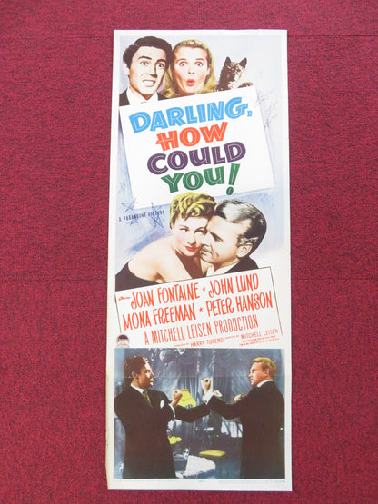 DARLING, HOW COULD YOU! US INSERT (14"x 36") POSTER JOAN FONTAINE JOHN LUND 1951