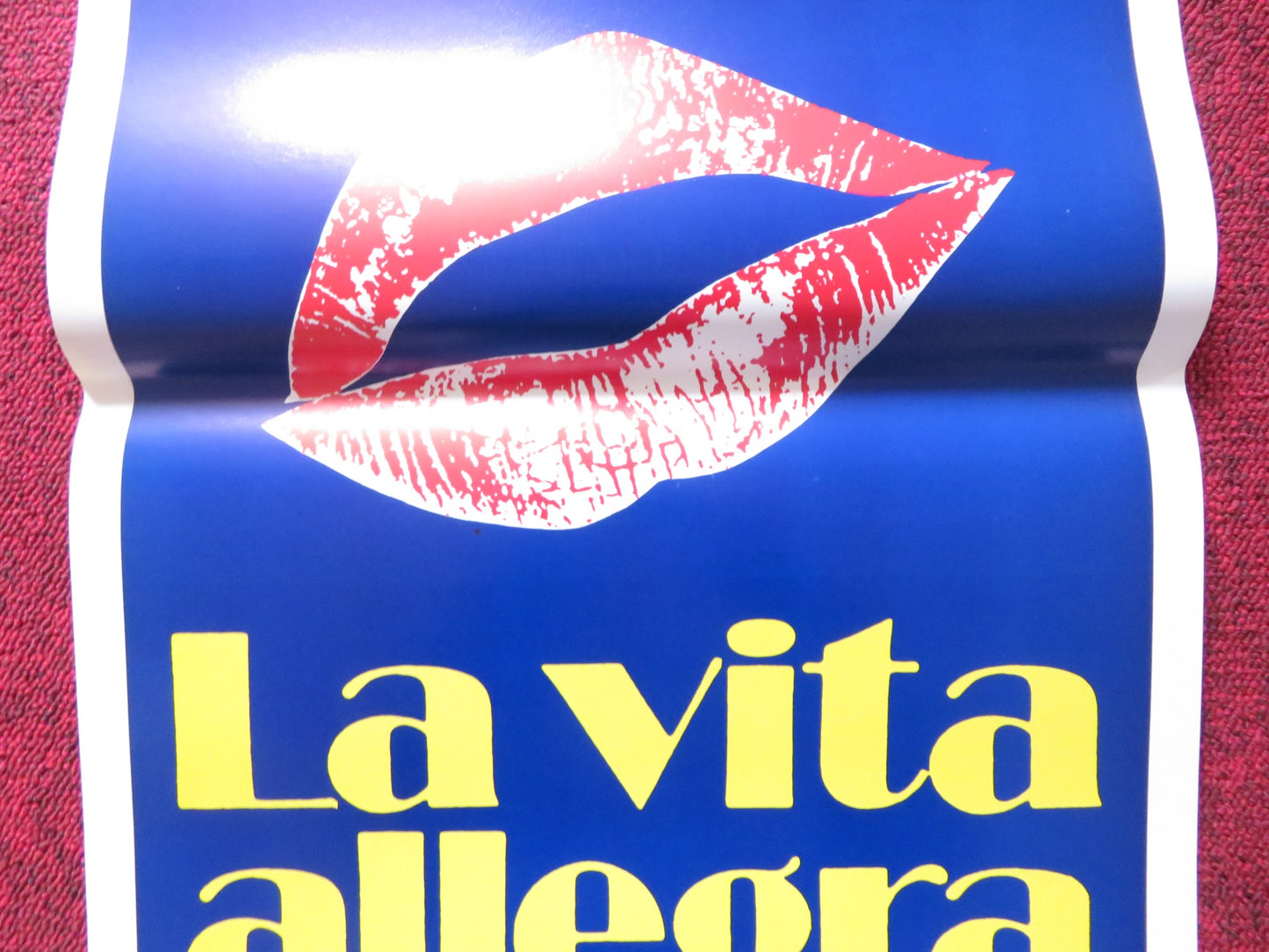 LA VIDA ALEGRE ITALIAN LOCANDINA POSTER VERONICA FORQUE ANTONIO RESINES 1988