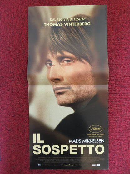 THE HUNT ITALIAN LOCANDINA POSTER MADS MIKKELSEN THOMAS BO LARSEN 2012