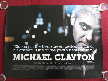 MICHAEL CLAYTON UK QUAD (30"x 40") ROLLED POSTER GEORGE CLOONEY 2007