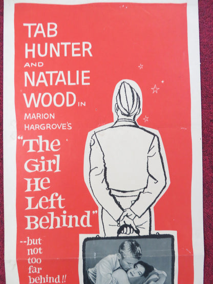 THE GIRL HE LEFT BEHIND US INSERT (14"x 36") POSTER TAB HUNTER NATALIE WOOD 1956