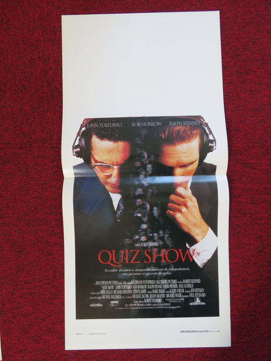 QUIZ SHOW ITALIAN LOCANDINA (27.5"x13") POSTER JOHN TURTURRO RALPH FIENNES 1994