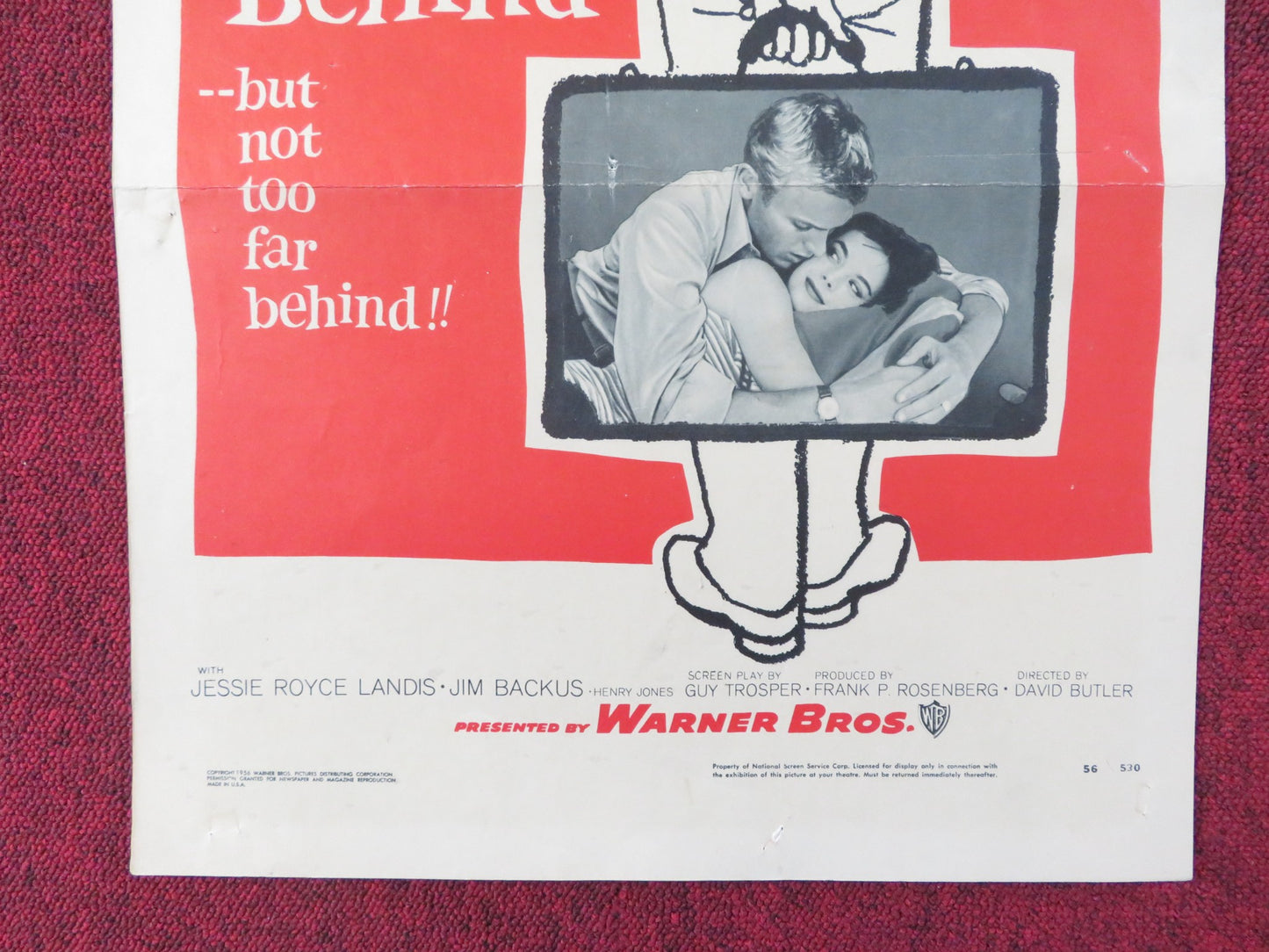 THE GIRL HE LEFT BEHIND US INSERT (14"x 36") POSTER TAB HUNTER NATALIE WOOD 1956