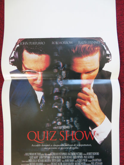 QUIZ SHOW ITALIAN LOCANDINA (27.5"x13") POSTER JOHN TURTURRO RALPH FIENNES 1994