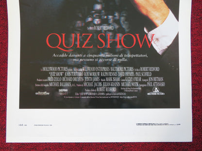 QUIZ SHOW ITALIAN LOCANDINA (27.5"x13") POSTER JOHN TURTURRO RALPH FIENNES 1994