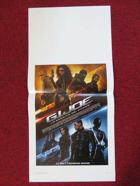 G. I. JOE THE RISE OF THE COBRA ITALIAN LOCANDINA (27.5"x13") POSTER 2009