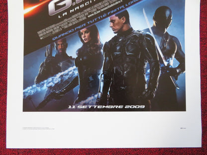 G. I. JOE THE RISE OF THE COBRA ITALIAN LOCANDINA (27.5"x13") POSTER 2009