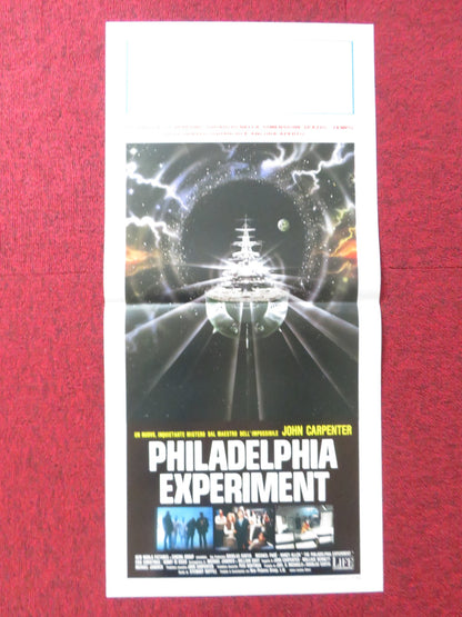 THE PHILADELPHIA EXPERIMENT ITALIAN LOCANDINA POSTER MICHAEL PARE N. ALLEN 1986