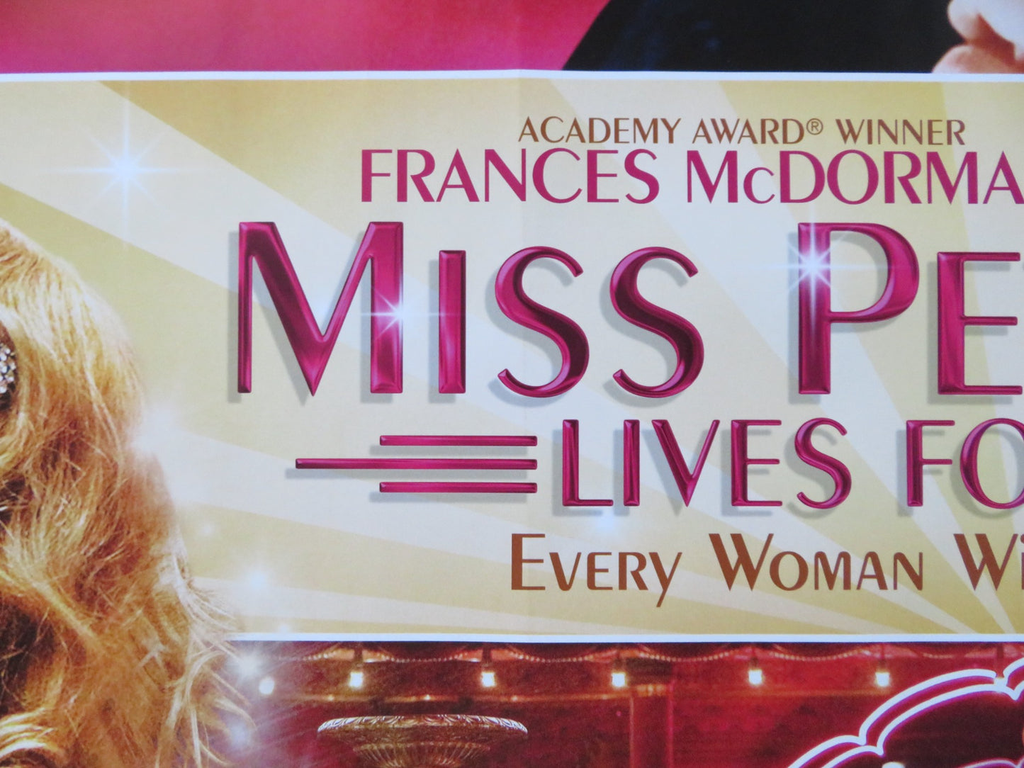 MISS PETTIGREW LIVES FOR A DAY UK QUAD (30"x 40") ROLLED POSTER MCDORMAND 2008