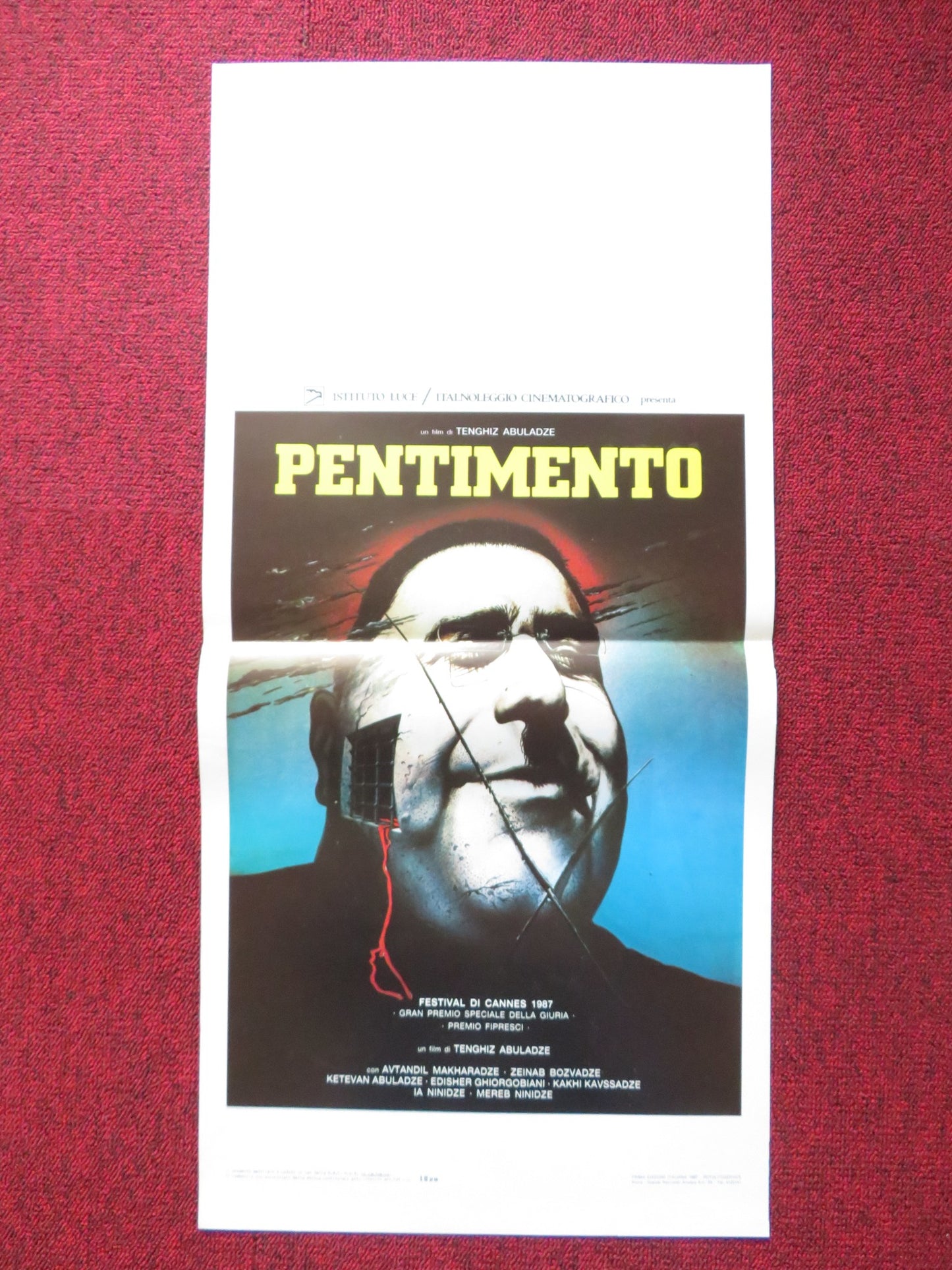 REPENTANCE ITALIAN LOCANDINA POSTER AVTANDIL MAKHARADZE IA NINIDZE 1987