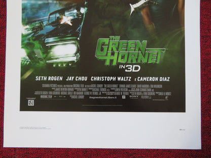 THE GREEN HORNET ITALIAN LOCANDINA (27.5"x13") POSTER SETH ROGEN JAY CHOU 2011