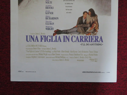 I'LL DO ANYTHING ITALIAN LOCANDINA POSTER NICK NOLTE TRACEY ULLMAN 1994