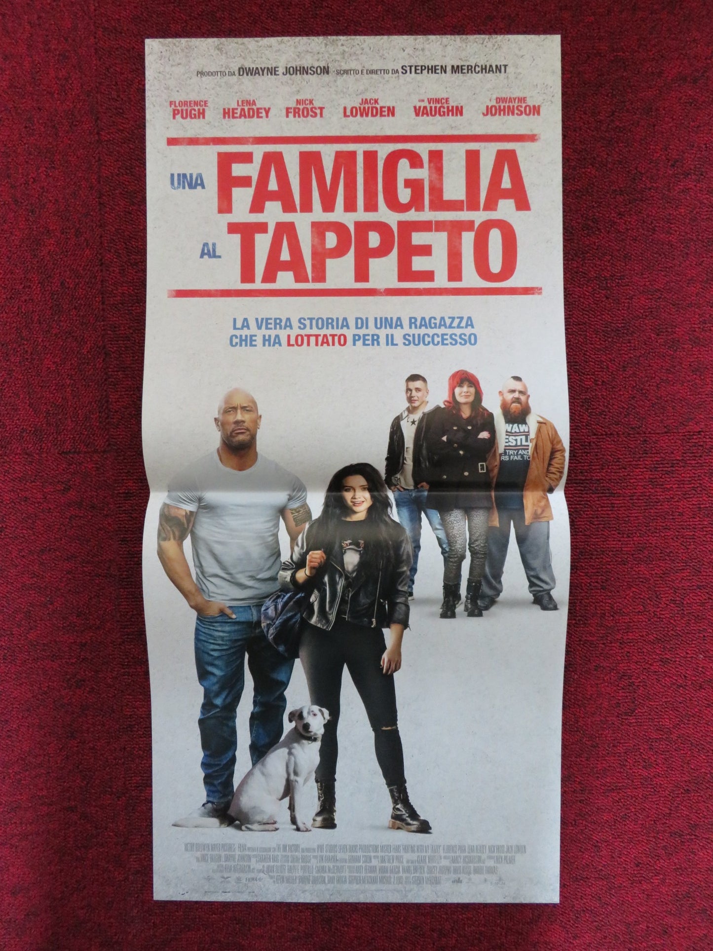 FIGHTING WITH MY FAMILY ITALIAN LOCANDINA POSTER DWAYNE JOHNSON NICK FROST 2019