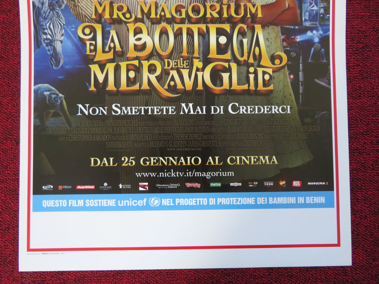 MR. MAGORIUM'S WONDER EMPORIUM ITALIAN LOCANDINA (27.5"x13") POSTER 2007