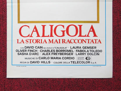 CALIGULA: THE UNTOLD STORY ITALIAN LOCANDINA POSTER DAVID CAIN LAURA GEMSER 1982