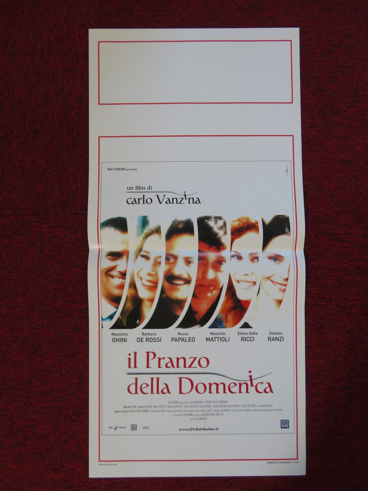 IL PRANZO DELLA DOMENICA ITALIAN LOCANDINA (27.5"x13") POSTER M. GHINI 2003