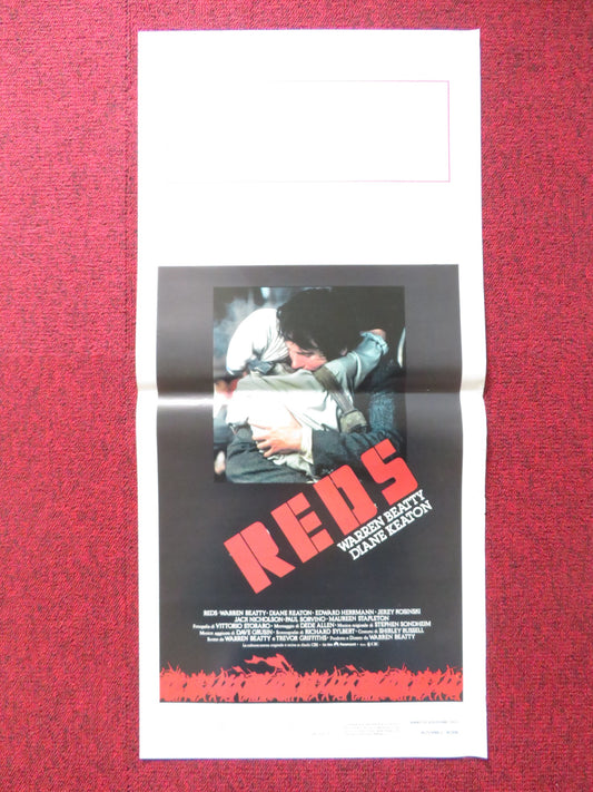 REDS ITALIAN LOCANDINA POSTER WARREN BEATTY DIANE KEATON 1982