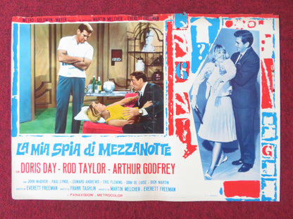 THE GLASS BOTTOM BOAT - J ITALIAN FOTOBUSTA POSTER DORIS DAY ROD TAYLOR 1966