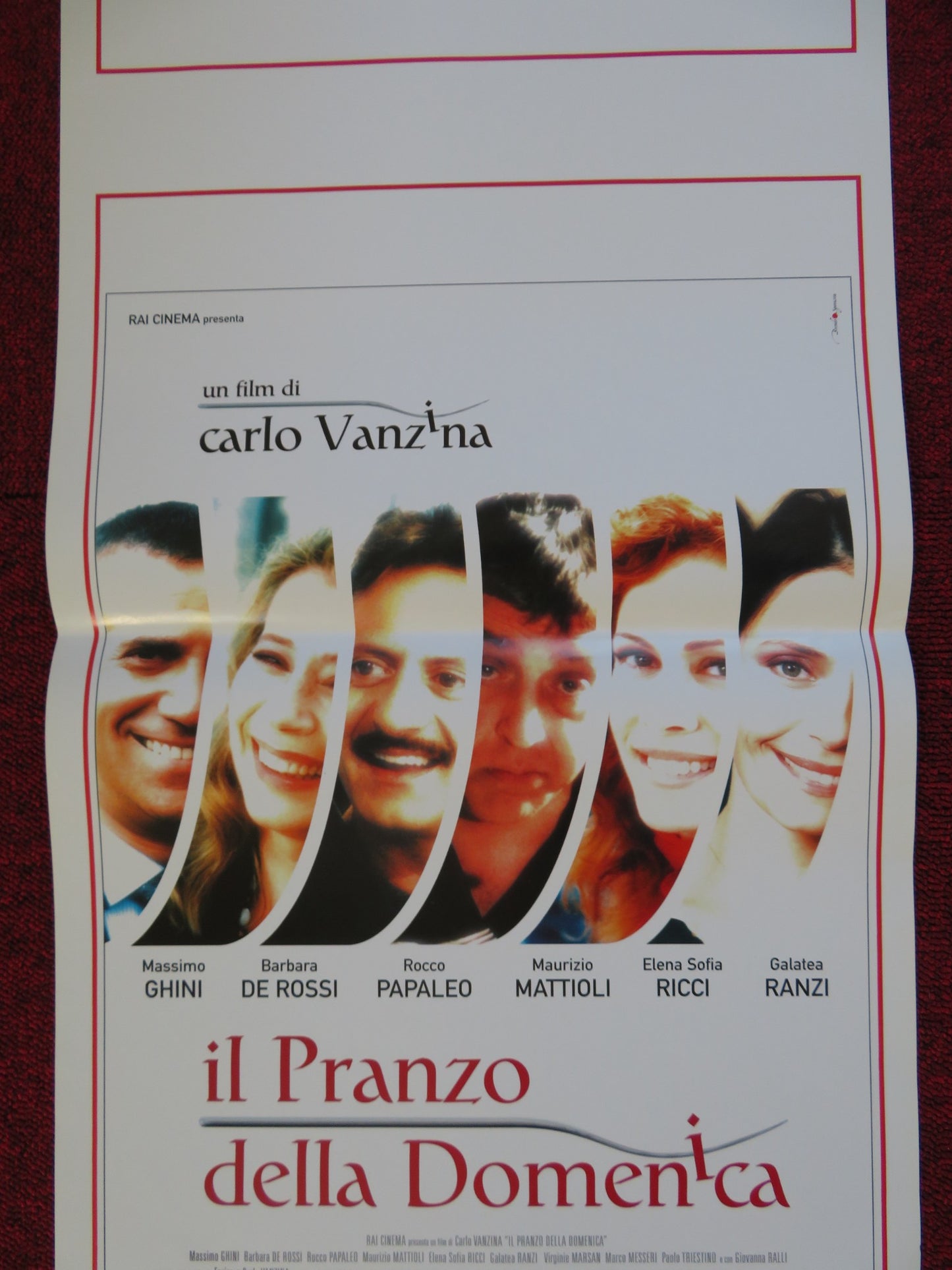 IL PRANZO DELLA DOMENICA ITALIAN LOCANDINA (27.5"x13") POSTER M. GHINI 2003