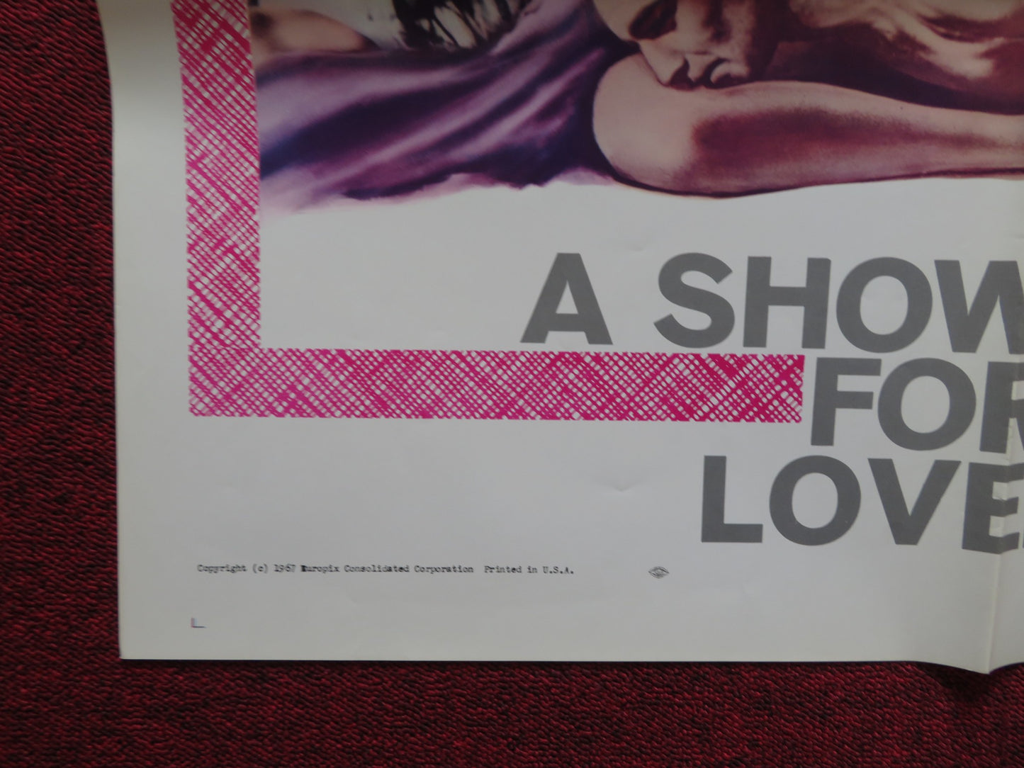 SEDUCTION BY THE SEA / THE LOVE ROOT COMBO FOLDED US ONE SHEET POSTER 1967