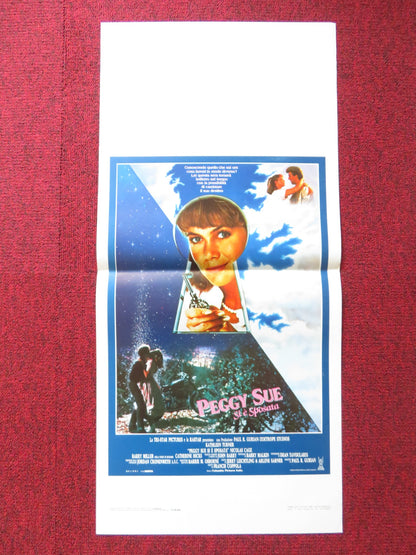 PEGGY SUE GOT MARRIED ITALIAN LOCANDINA POSTER KATHLEEN TURNER BARRY MILLER 1986