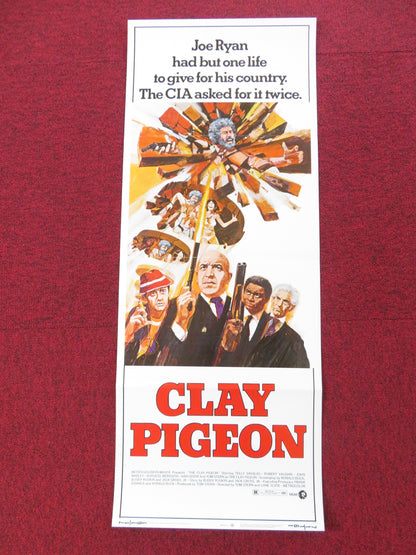 CLAY PIGEON US INSERT (14"x 36") POSTER TELLY SAVALAS ROBERT VAUGHN 1971