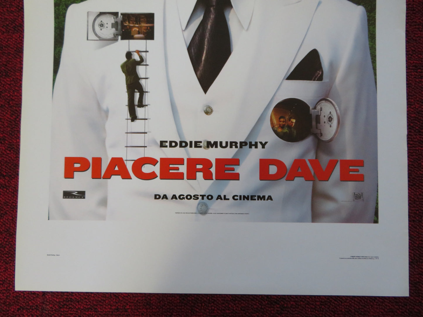 MEET DAVE ITALIAN LOCANDINA (27.5"x13") POSTER EDDIE MURPHY ELIZABETH BANKS 2008