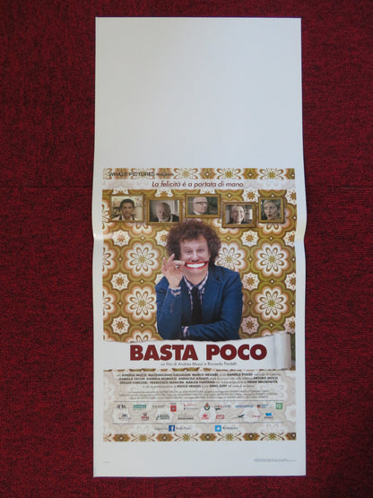 BASTA POCO ITALIAN LOCANDINA (26.5"x12.5") POSTER ANDRE MUZZI  2015