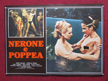 NERONE E POPPEA -B FOTOBUSTA POSTER RUDY ADAMS PATRICIA DEREK 1982